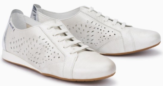 Mephisto Belisa lederenn dames veterschoen wit